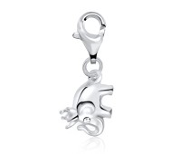 Elephant Shape Silver Charms CH-65